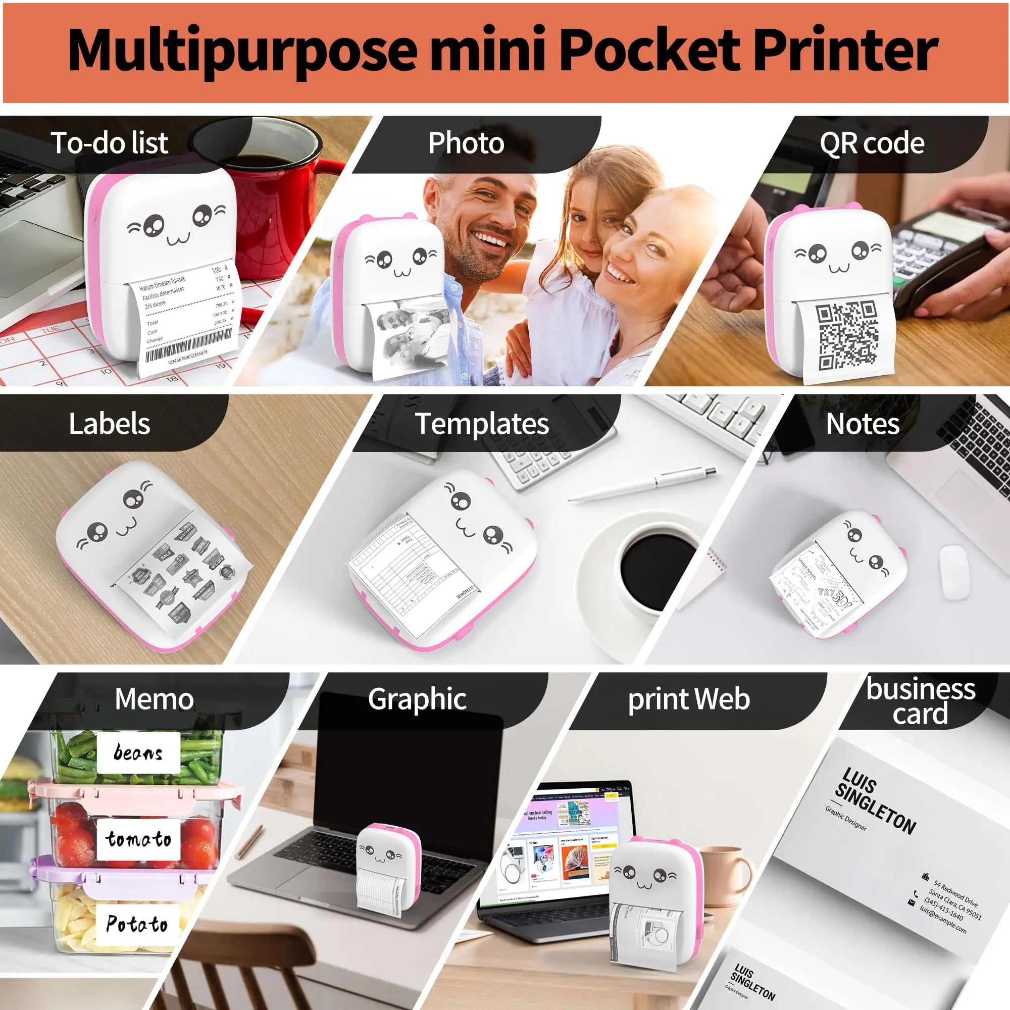 Axvero Portable Mini Printer