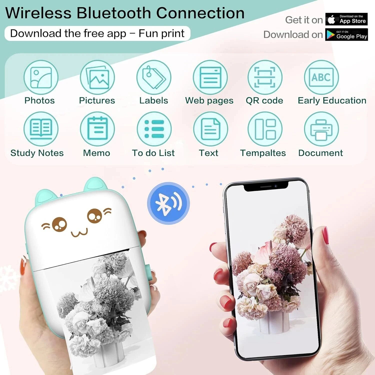 Axvero Portable Mini Printer